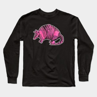 Pink Armadillo Long Sleeve T-Shirt